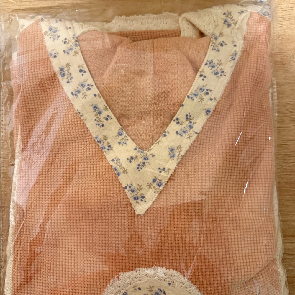 POL Peach and Cream Patchwork Hoodie - Picture 5 of 9